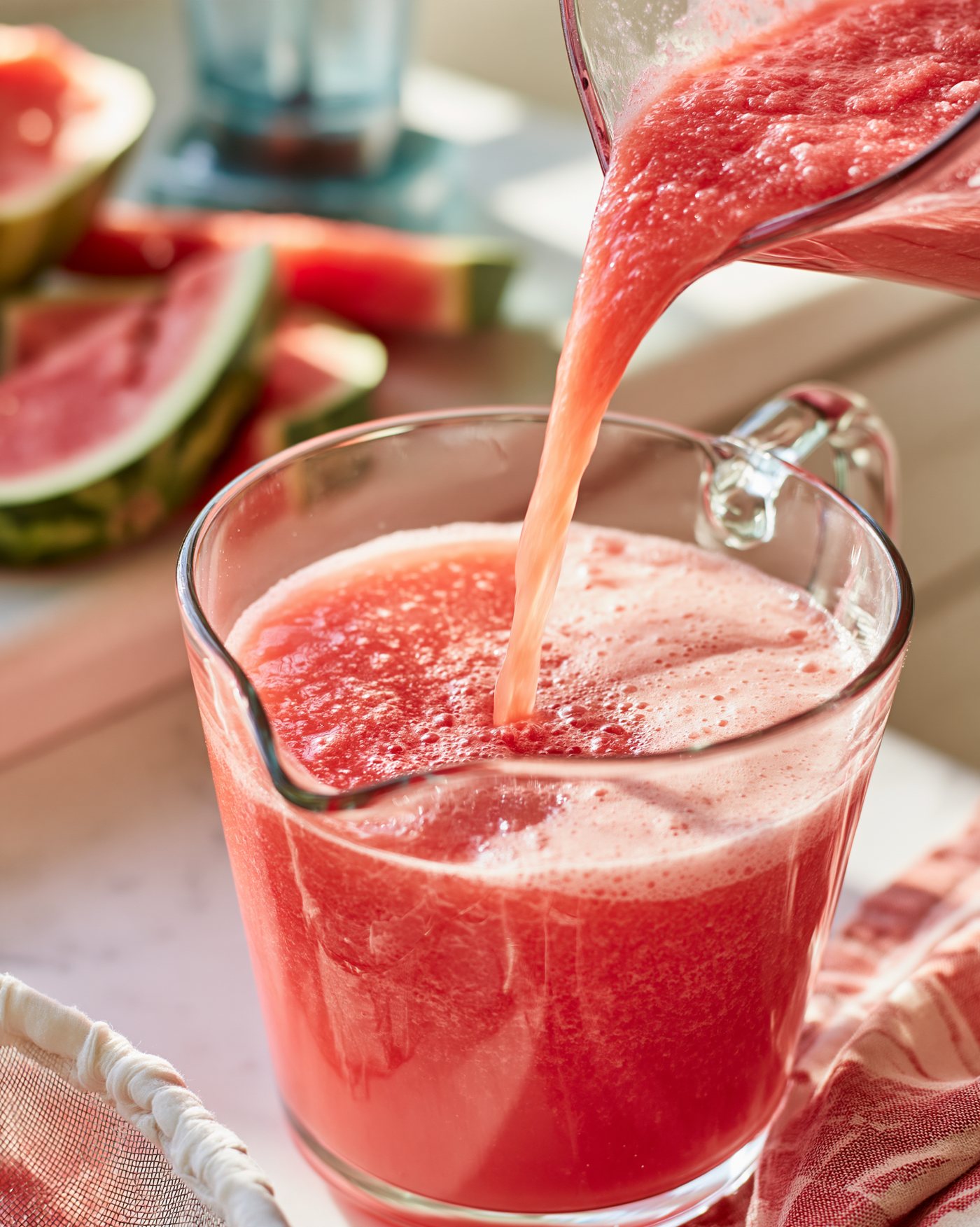 Juice the watermelon