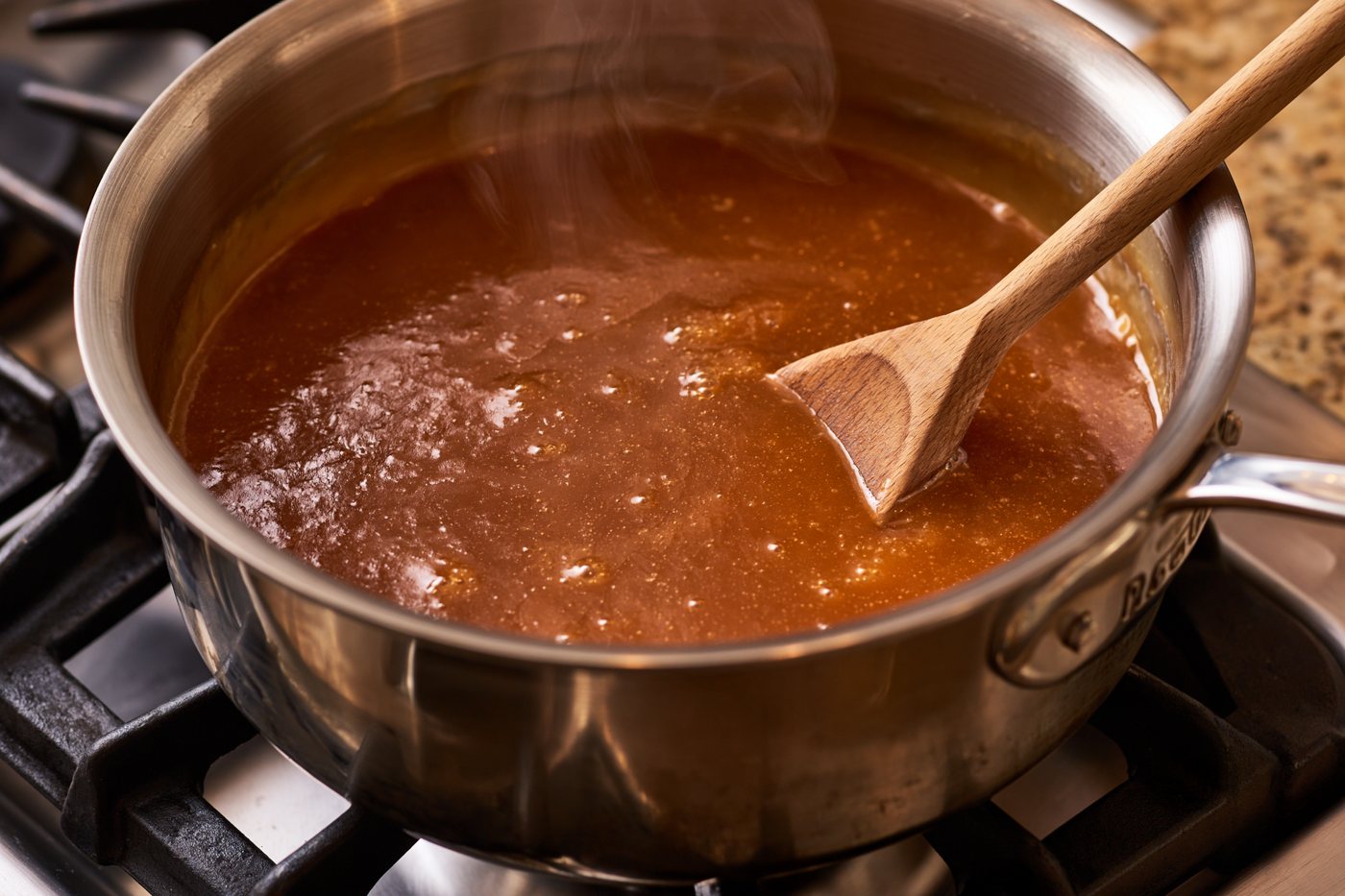 Make the caramel syrup
