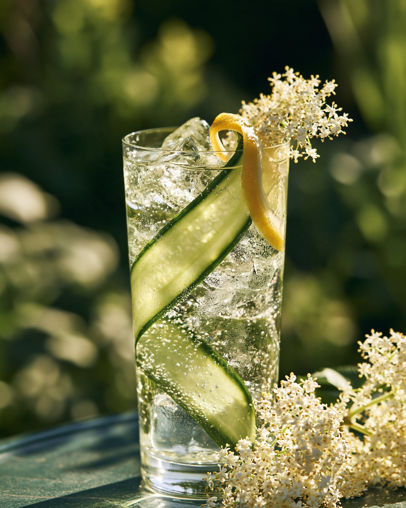 A glass of the finished liqueur