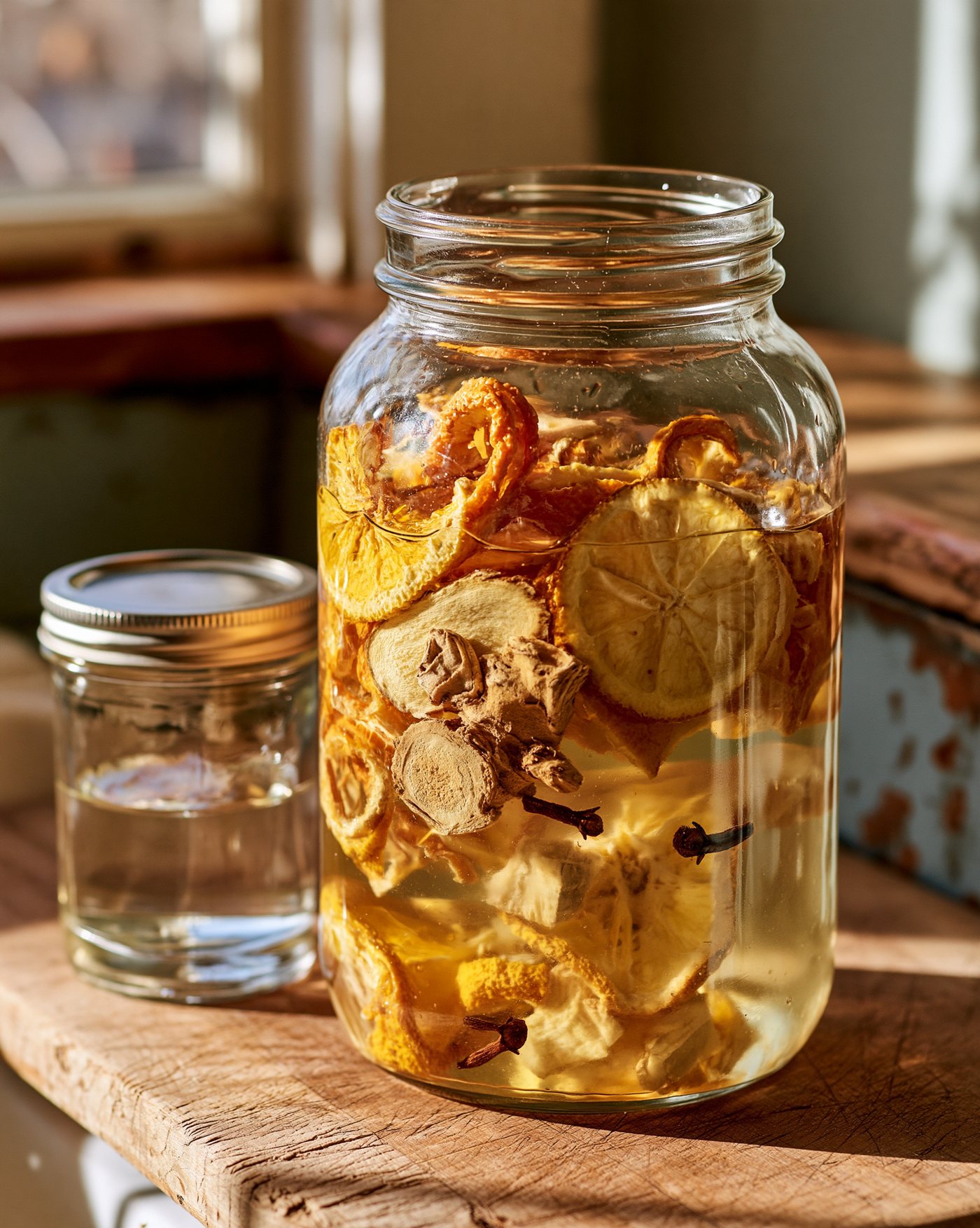 Start the orange jar, set some vodka aside