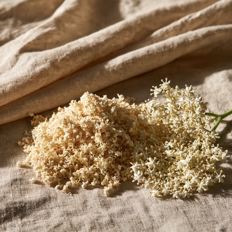 Elderflowers, dried