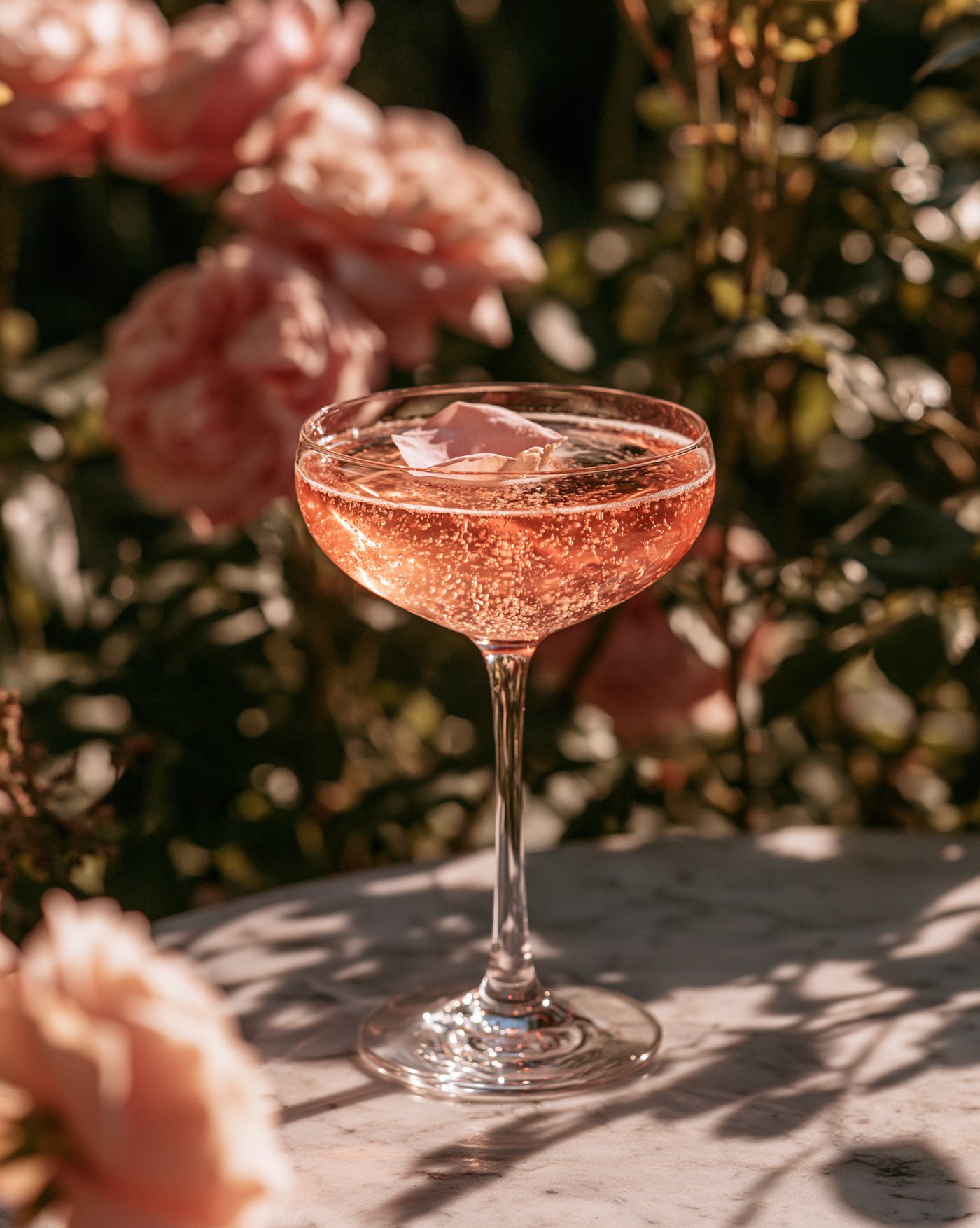 A glass of the finished liqueur