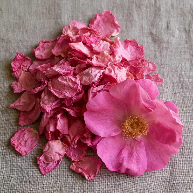 Rose petals, dried
