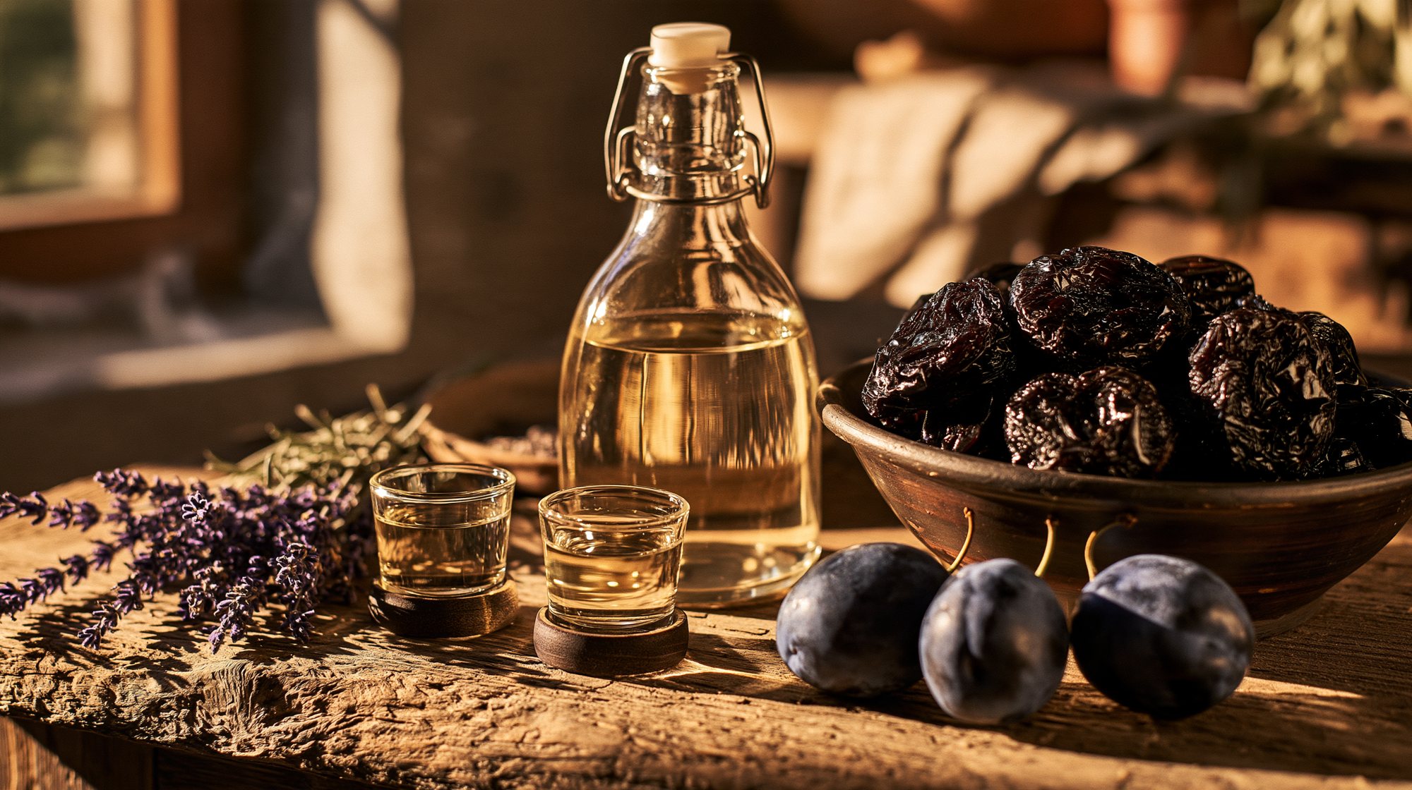 Smoked plum vodka
