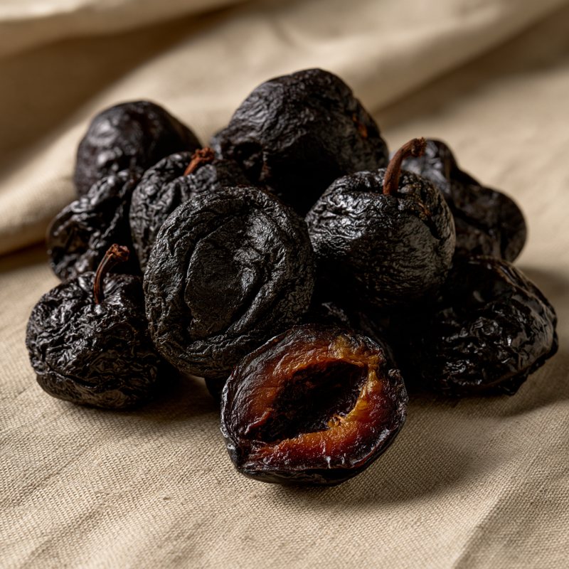 Smoked dried plums