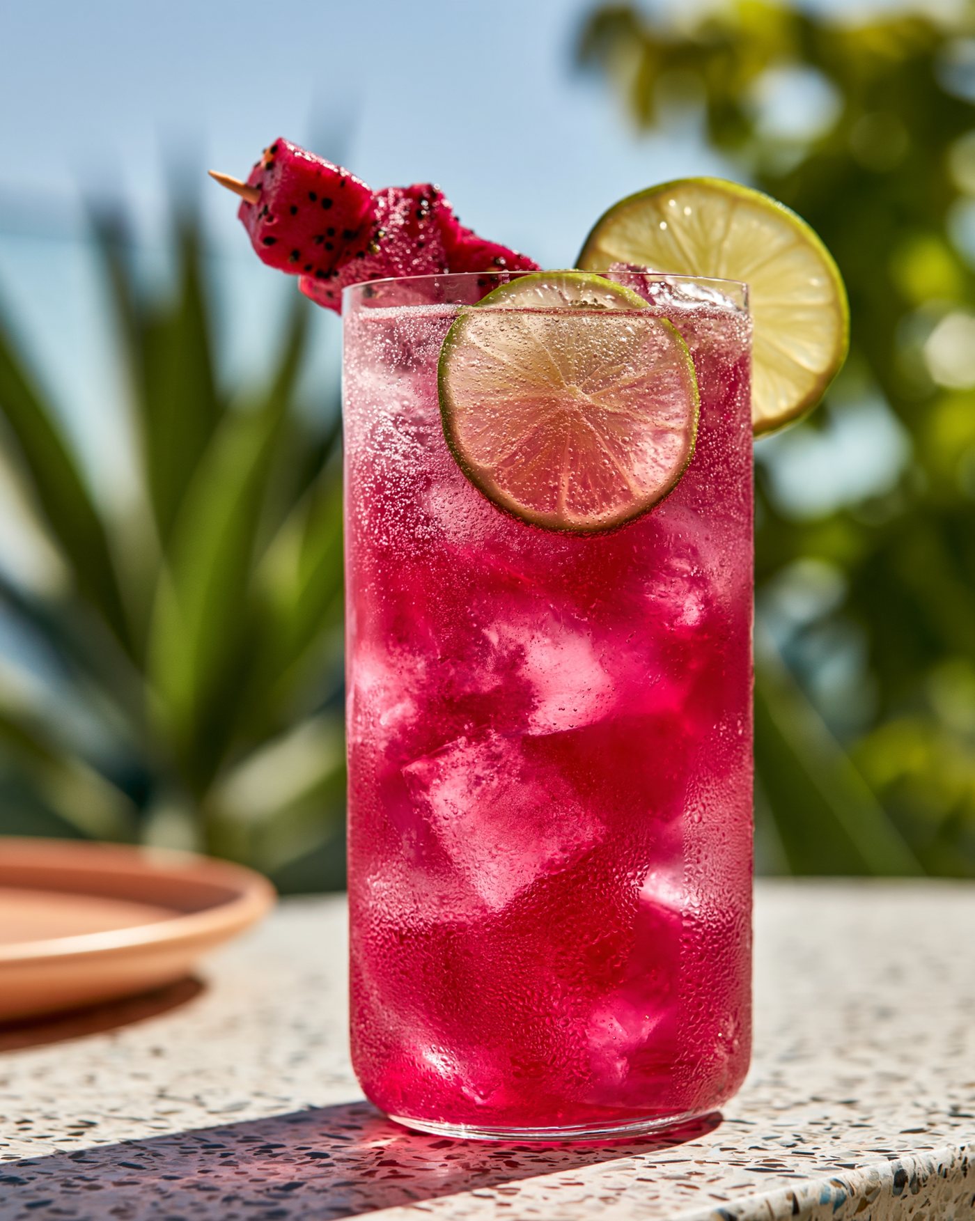 A glass of the finished liqueur